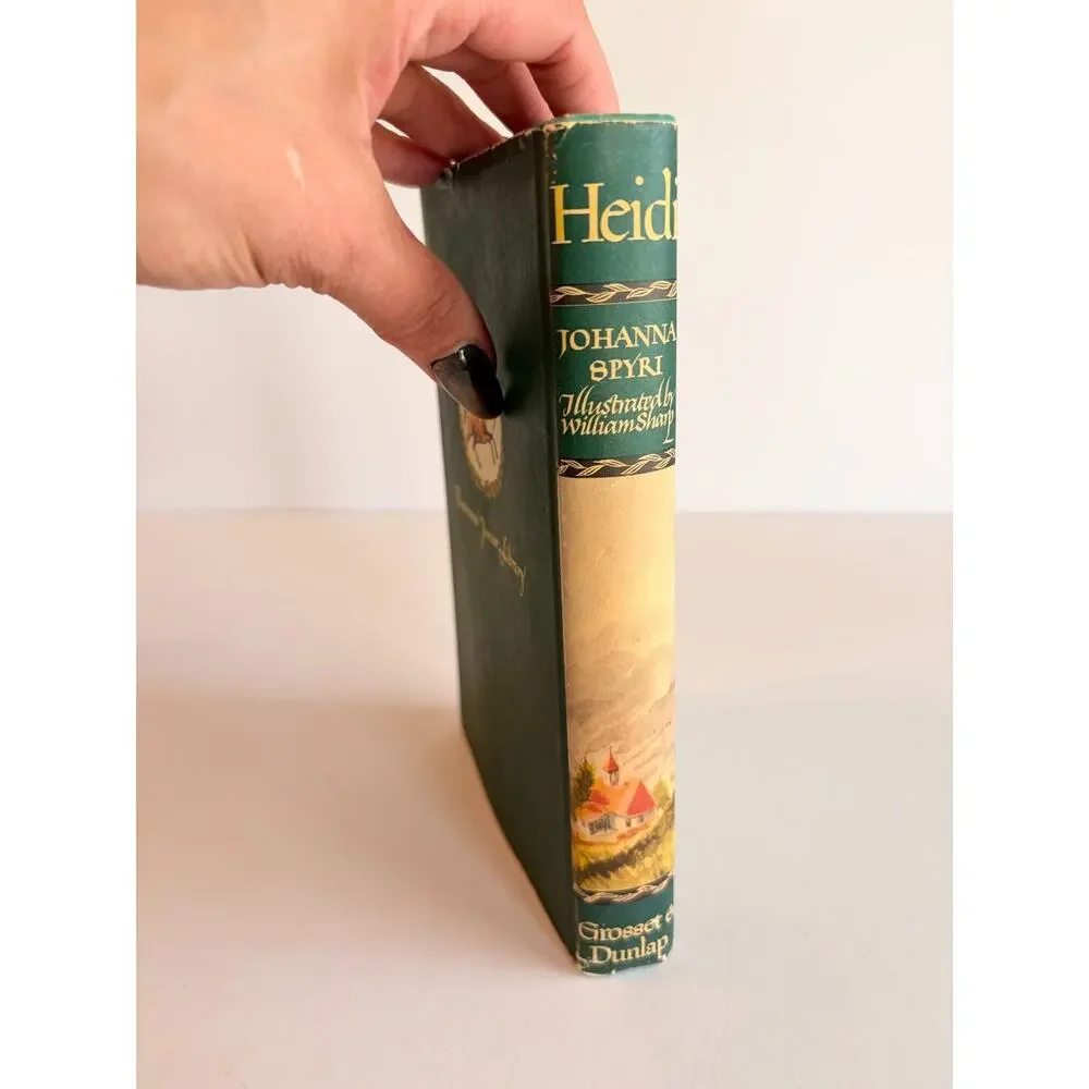 Heidi Johanna Spyri Illustrated Junior Library Grosset Dunlap 1945 HC